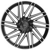 24" Motiv 429MB Align 24x9.5 Machined Black Wheel 5x115 5x120 +15mm Rim