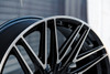 22" Motiv 429MB Align 22x9 Machined Black Wheel 6x135 6x5.5 +25mm Truck Suv Rim