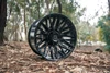 22" Gear Off Road Edge 770B Gloss Black 22x10 Wheel 8x180 -19mm For Chevy GMC