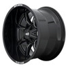 Set 4 Moto Metal MO970 20x10 5x5 5x5.5 Gloss Black With Milled Wheels 20" -24mm