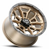 Set 4 17" Ultra 125BZ Warmonger 5 Bright Bronze Black Lip 17x9 5x5.5 -12mm Rims
