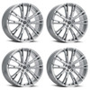 Set 4 17" Platinum 458S Prophecy  17x8 Wheels 5x4.50 +40mm