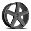 Set 4 22" Motiv 439B Command 22x9 Black Wheels 6x135 6x5.5 25mm Truck Suv Rims