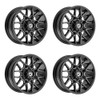 Set 4 20" Gear Off Road Primacy 768BM Black Milled 20x9 Wheels 6x135 6x5.5 +18mm