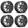 Set 4 17" Motegi MR147 CM7 17x8 5x120 Gunmetal Wheels 38mm Rims