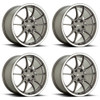 Set 4 Motegi MR152 SS5 17x8 4x4.25 Gunmetal With Machined Lip Wheels 17" 45mm