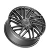 Set 4 17" Motiv 429G Align Graphite 17x7.5 Wheels 5x4.5 5x120 Rims +40mm