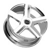 24" Motiv 439C Command 24x9.5 Chrome Wheel 5x115 5x120 +15mm Rim