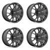 Set 4 Rotiform R187 Tuf-R 20x10.5 5x4.25 5x120 Gloss Black Wheels 20" 40mm
