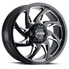 Set 4 20" Ultra 230BM Villain Gloss Black Milled 20x10 Wheels 6x135 6x5.5 -25mm