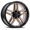 18" Ultra 258BZ Prowler Truck Dark Satin Bronze 18x9 Wheel 6x5.5 -12mm Truck Rim