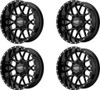 Set 4 Moto Metal MO986 Siege 20x10 6x135 6x5.5 Gloss Black Wheels 20" -18mm Rims