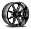 Set 4 20" Gear Off Road 762BM Pivot Gloss Black Milled 20x10 Wheels 6x5.5 -19mm