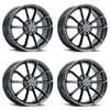 Set 4 18" Platinum 457GN Revelation 18x8 Wheels 5x110 35mm Rims