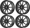 Set 4 Motegi MR140 SS10 18x8.5 5x100 Satin Black Wheels 18" 45mm Rims