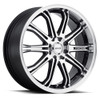 Set 4 15" Maxxim 41MB Ferris Machined Face Black Accents 15x6.5 5x4.5 38mm Rims