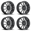 Set 4 DUB S252 Clout 24x10 6x135 Gloss Black Milled Wheels 24" 30mm Truck Rims