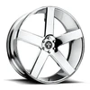 Set 4 DUB S115 Baller 24x10 5x5 Chrome Plated Wheels 24" 19mm For Chevy GMC Rims