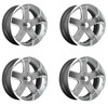Set 4 US Mag U118 Hustler 20x8 5x5 Matte Gunmetal Wheels 20" 1mm For Chevy GMC