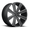 Set 4 DUB S187 8-Ball 26x10 6x5.5 Matte Black Milled Wheels 26" 30mm Rims
