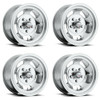 Set 4 US Mag U101 Indy 15x7 5x4.75 High Luster Polished Wheels 15" -5mm Rims