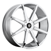 Set 4 22" DUB S201 Push 22x9.5 6x135 6x5.5 25mm Wheels Chrome Plated Rims