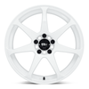 Set 4 Motegi MR154 Battle 18x9.5 5x4.5 White Wheels 18" 38mm Rims