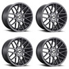 Set 4 Rotiform R141 Rse 18x8.5 5x112 5x4.5 Matte Anthracite Wheels 18" 45mm