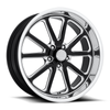Set 4 US Mag U117 Rambler 17x8 5x4.75 Gloss Black Milled Wheels 17" 1mm Rims