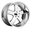 Set 4 US Mag U116 Hustler 20x8 5x5 Chrome Plated Wheels 20" 1mm For Chevy GMC