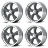 Set 4 American Racing Vintage VN215 Classic Torq Thrust II 17x8 5x5 Gray 14mm