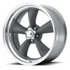 Set 4 American Racing VN215 Classic Torq Thrust II 20x10 5x5 Gray Wheels 20" 6mm