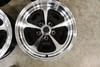 Set 4 American Racing Vintage VN501 500 Mono Castx8 5x4.75 Black Machine Wheels"