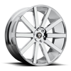 Set 4 DUB S120 Shot Calla 22x9.5 6x5.5 Chrome Plated Wheels 22" 20mm Truck Rims
