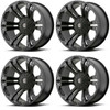 Set 4 XD XD778 Monster 18x9 5x5 5x5.5 Matte Black Wheels 18" -12mm Rims