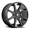 Set 4 DUB S110 Push 22x9.5 6x135 6x5.5 Gloss Black Wheels 22" 25mm Rims