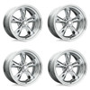 Set 4 20" American Racing VN615 Torq Thrust II 20x8 5x4.5 0mm Wheels Chrome Rims
