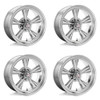Set 4 15" American Racing Vintage VN109 TT O 15x5 5x4.75 -6mm Polished Wheels