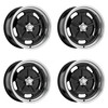 Set 4 American Racing Vintage VN511 Salt Flat 17x8 5x4.75 Black Wheels 17" 0mm