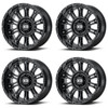 Set 4 XD XD829 Hoss II 18x9 6x5.5 Gloss Black Wheels 18" 18mm Rims