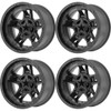 Set 4 XD XD827 Rockstar III 18x9 5x4.5 5x5 Matte Black Wheels 18" 0mm Rims