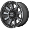 Set 4 XD XD852 Gauntlet 20x10 8x6.5 Satin Black With Gray Tint Wheels 20" -18mm Set 4 XD XD852 Gauntlet 20x10 8x6.5 Satin Black With Gray Tint Wheels 20" -18mm
