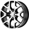 Performance Replicas PR169 22x9 6x5.5 Gloss Black Machined Spokes Wheel 22" 28mm