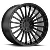 TSW Turbina 17x8 5x100 Matte Black Wheel 17" 35mm Rim