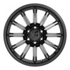 Set 4 XD XD855 Luxe 20x10 5x5.5 Gloss Black Machined Gray Tint Wheels 20" -18mm