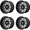 Set 4 XD XD849 Grenade 2 20x12 6x5.5 Gloss Black Milled Wheels 20" -44mm Rims