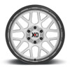 Set 4 XD XD849 Grenade 2 22x12 6x5.5 Brushed Milled Gloss Black Wheels 22" -44mm