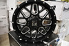 Set 4 XD XD820 Grenade 22x10 5x5 Satin Black Milled Wheels 22" -24mm Rims