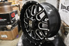 Set 4 XD XD820 Grenade 22x10 5x5 Satin Black Milled Wheels 22" -24mm Rims