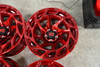 Set 4 XD XD860 Onslaught 20x10 5x5 Candy Red Wheels 20" -18mm Rims